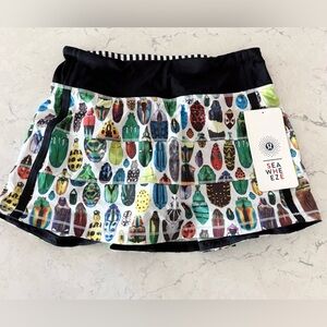 Lululemon Seawheeze Bugs Skirt Pace Rival Size 4 NEW With Tag RARE
